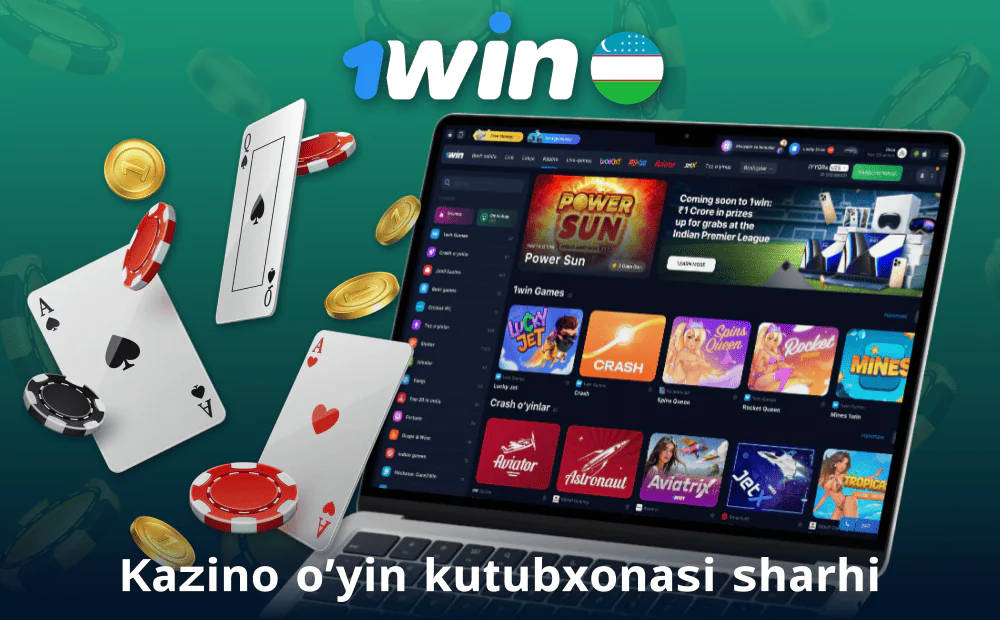 O'zbekistonda 1Win-da onlayn kazinolar to'plami