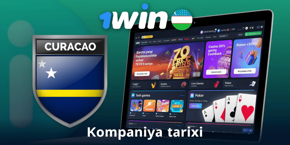 1Win Uzbekistan kompaniyasining asosiy ma'lumotlari va tarixi